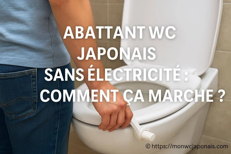 Abattant WC japonais sans électricité : comment fonctionne ce modèle écologique ?