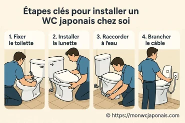 Étapes clés pour installer un wc japonais chez soi facilement