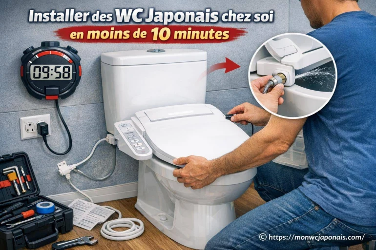 Installer des wc japonais chez soi facilement en moins de 10 minutes
