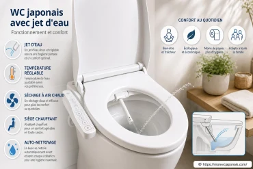 WC japonais avec jet d'eau : comment fonctionnent-ils et quel confort offrent-ils ?