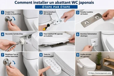 Comment installer un abattant WC japonais étape par étape ?