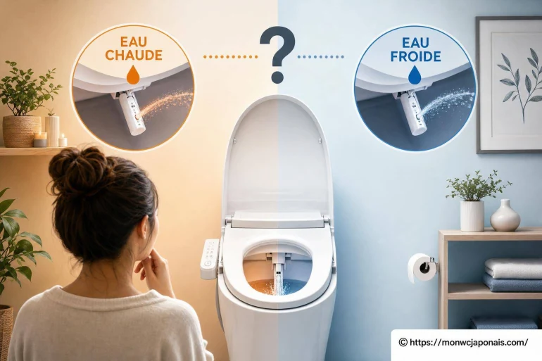 WC japonais : eau chaude ou eau froide, que choisir ?