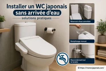 Installer un WC japonais sans arrivée d’eau : solutions pratiques