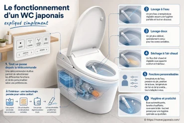 Le fonctionnement d’un WC japonais expliqué simplement