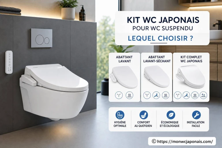 Kit WC japonais pour WC suspendu : lequel choisir ?