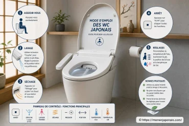 Mode d'emploi des WC japonais : guide pour bien les utiliser