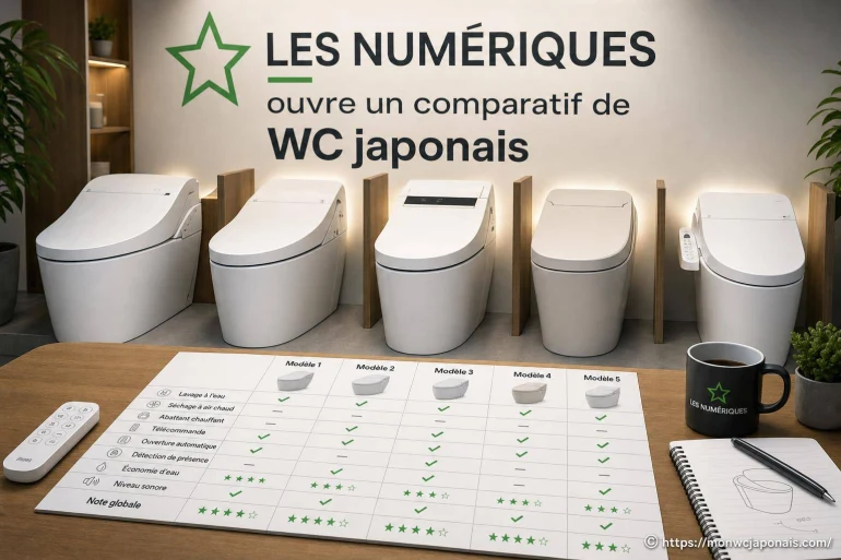 Les Numériques ouvre un comparatif de WC japonais