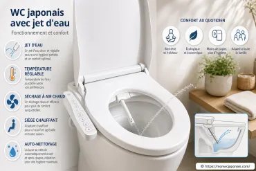 WC japonais avec jet d'eau : comment fonctionnent-ils et quel confort offrent-ils ?