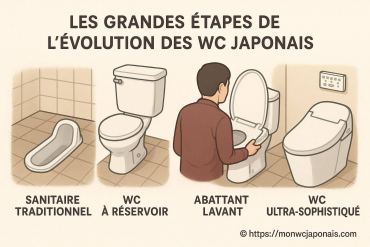 Les grandes étapes de l'évolution des wc japonais expliquées