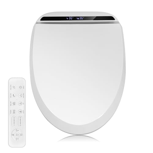 Kwanner Siège de toilette intelligent, allongé, bidet électr
