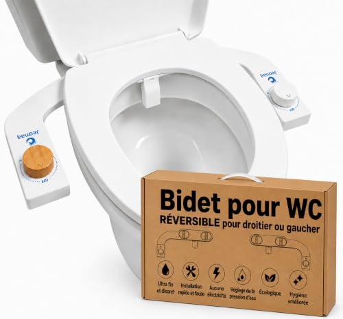 JETMAA Kit Bidet WC Japonais Réversible (Gauche ou Droite) –