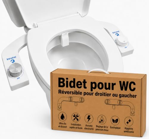 JETMAA Kit Bidet WC Japonais Réversible (Gauche ou Droite) –