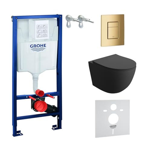 LAVITA | Élément Mural Solido + WC Suspendu Mural Sinto Noir