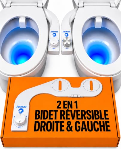 JETMAA Kit Bidet WC Japonais Réversible (Gauche ou Droite) –